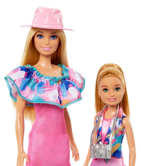 Barbie & Stacie Sister Doll Set With 2 Pet Dogs & Accessories