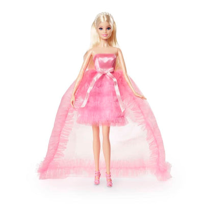 Barbie Doll, Birthday Wishes, Giftable, Blonde In Pink Dress