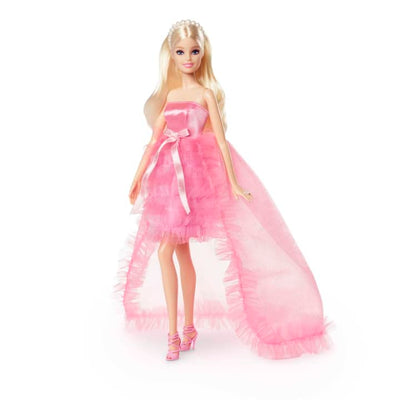 Barbie Doll, Birthday Wishes, Giftable, Blonde In Pink Dress