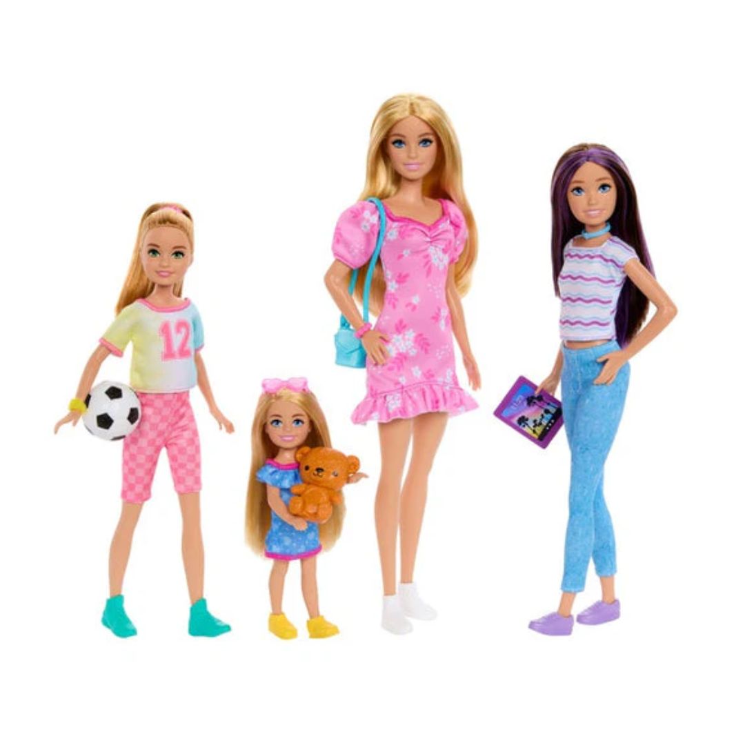 Barbie Sisters Doll Set With Barbie, Skipper, Stacie, and Chelsea