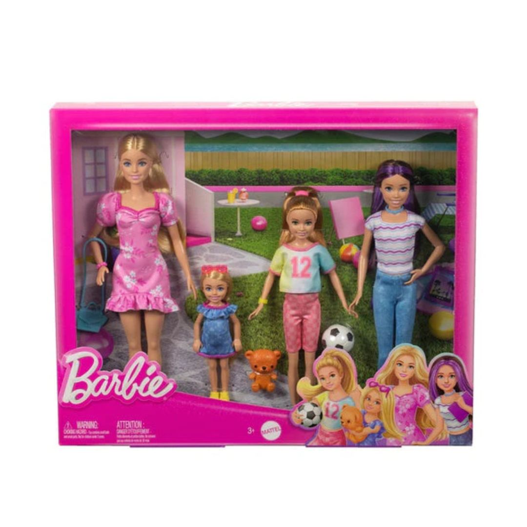 Barbie Sisters Doll Set With Barbie, Skipper, Stacie, and Chelsea