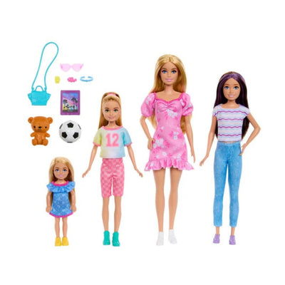 Barbie Sisters Doll Set With Barbie, Skipper, Stacie, and Chelsea