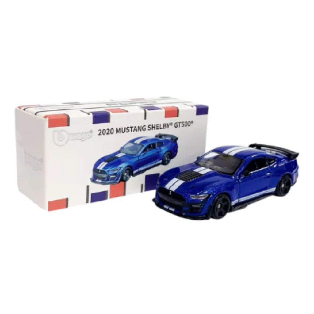 Bburago: 2020 Mustang Shelby GT500 - Blue (Scale 1:64)