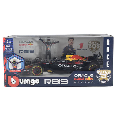 Bburago: 2023 Oracle Redbull F1 RB19 #1 Max Verstappen Die-Cast Scale Model 1:24