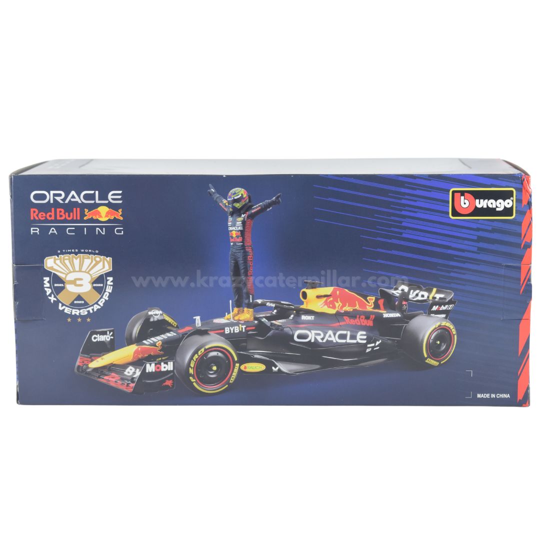 Bburago: 2023 Oracle Redbull F1 RB19 #1 Max Verstappen Die-Cast Scale Model 1:24