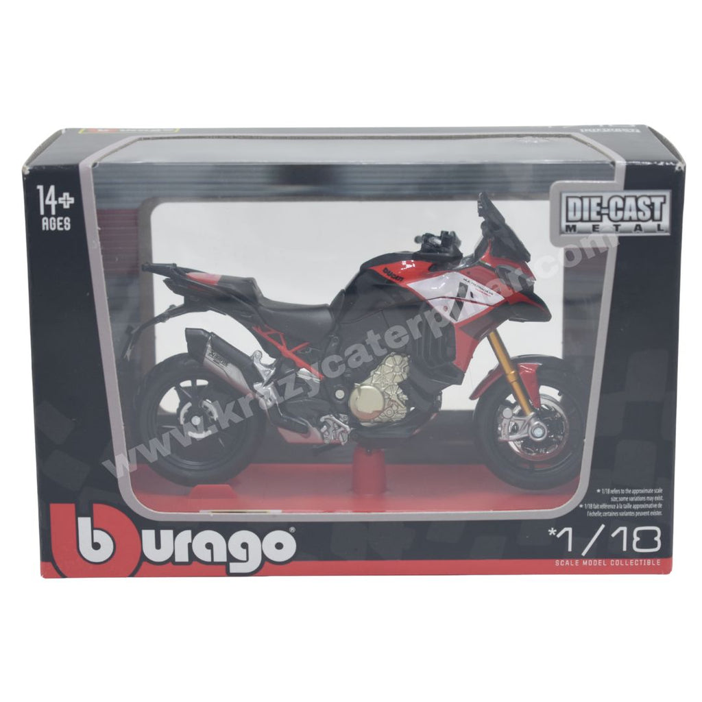 Bburago: Ducati Multistrada V4 - Red/Black 1:18