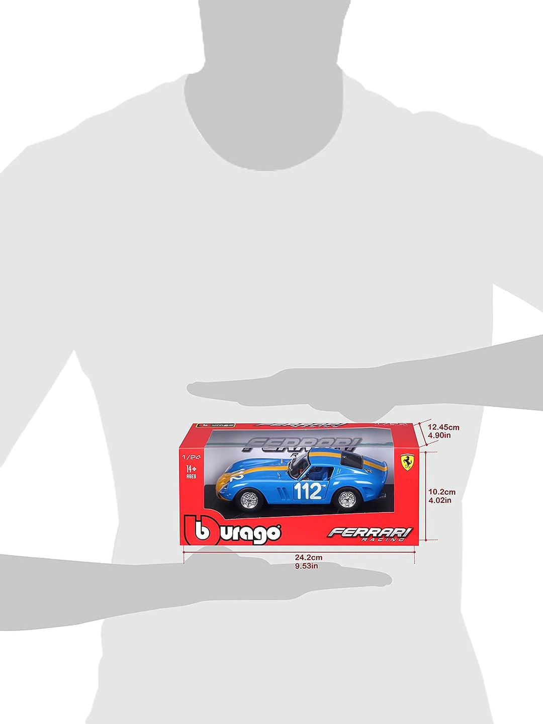 Burago 1/24 – Ferrari 250 GT California – Race & Play – Neuve