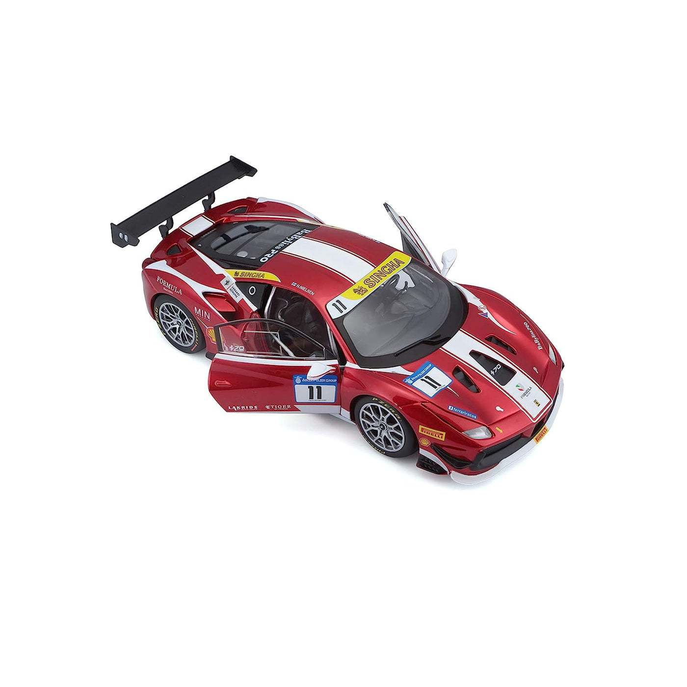 Bburago Ferrari 488 Challenge #11 Die Cast Scale Model (1:24)