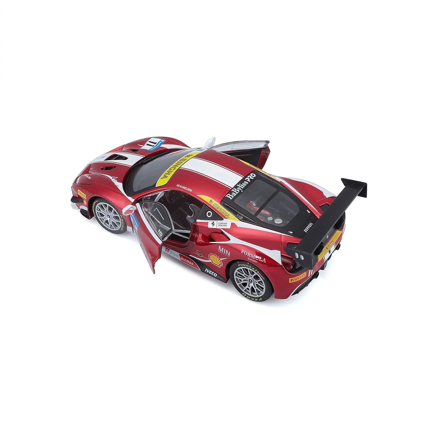 Bburago Ferrari 488 Challenge #11 Die Cast Scale Model (1:24)