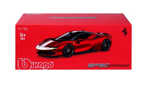 Bburago Ferrari Signature - SF90 Stradale Assetto Fiorano - 1:18 Die-Cast Scale Model