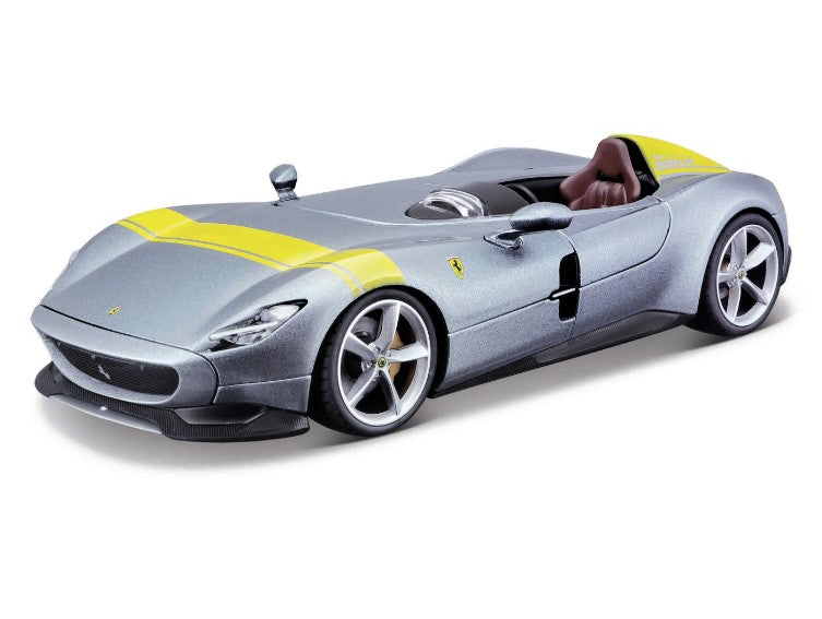 Bburago: Ferrari Signature - Ferrari Monza SP1 - Silver/Yellow (1:43)