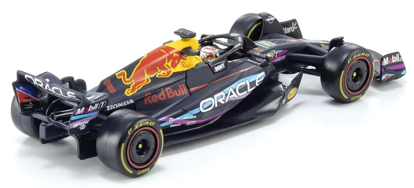 Bburago 2023 Oracle Red Bull Racing RB19 Miami GP #1 Max Verstappen 1:43 Die-Cast Scale Model