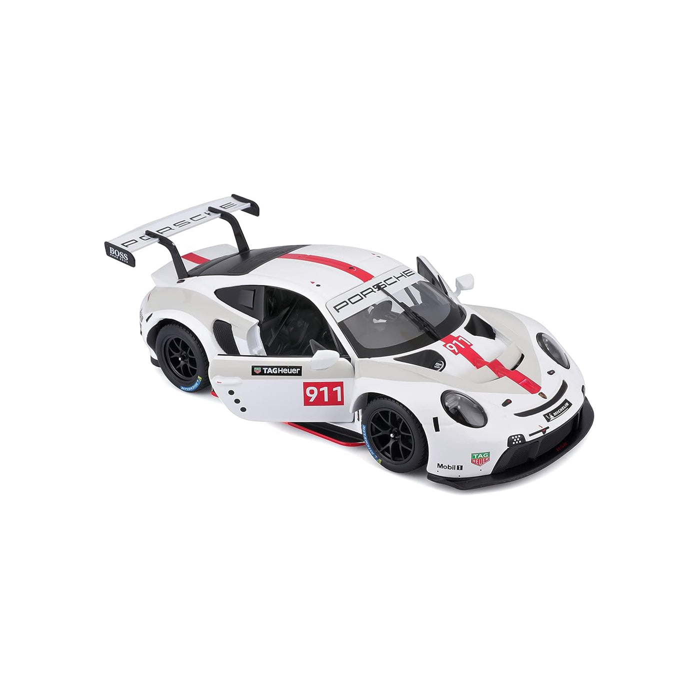 Bburago Porsche 911 RSR White - 1:24 Die-Cast Scale Model