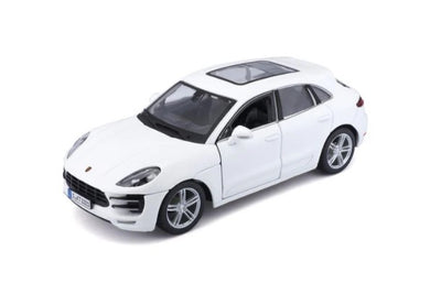 Bburago Porsche Macan White 1:24 Die-Cast Scale Model