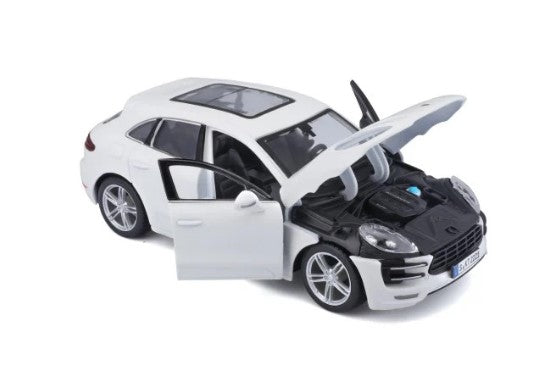 Bburago Porsche Macan White 1:24 Die-Cast Scale Model