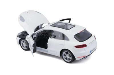 Bburago Porsche Macan White 1:24 Die-Cast Scale Model