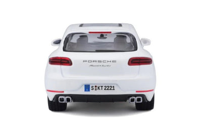 Bburago Porsche Macan White 1:24 Die-Cast Scale Model