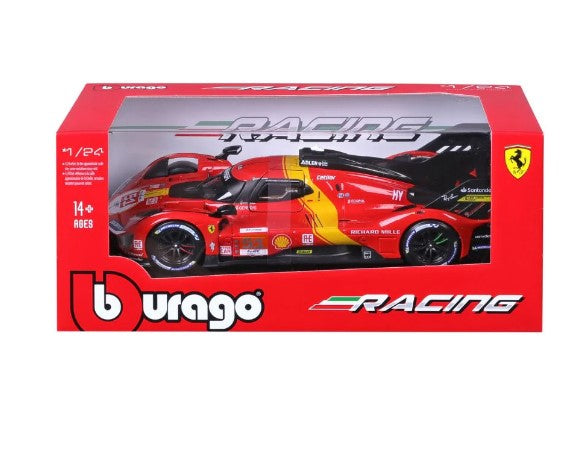 Bburago Racing Ferrari 499P LMH #51 1:24 Die-Cast Scale Model