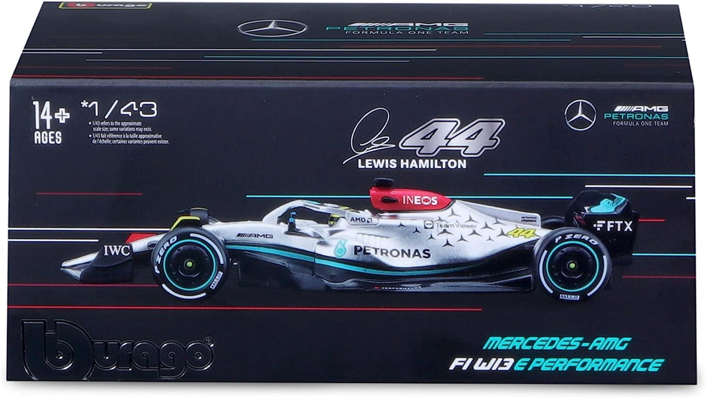 2022 Merecedes AMG F1- W13 E Performance #44 Lewis Hamilton (Scale 1:43) | Bburago