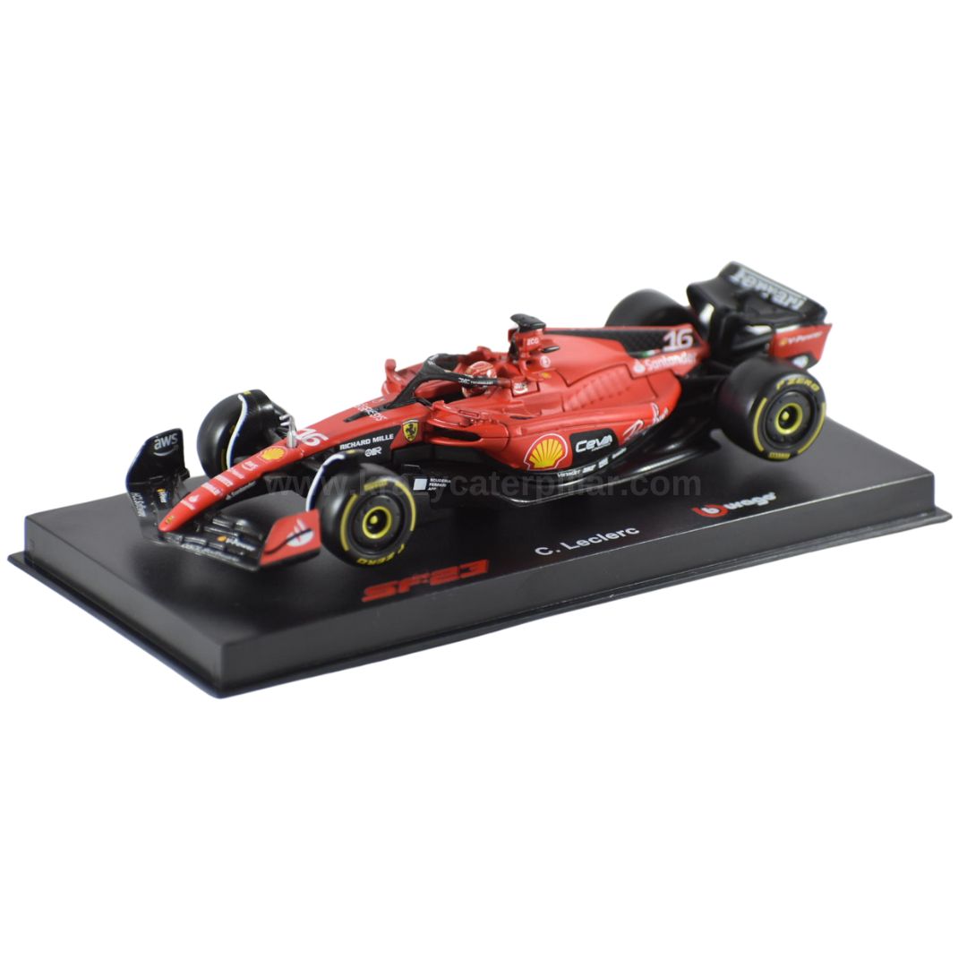 Bburago: 2023 Ferrari Racing SF23 Formula 1 Team #16 Charles Leclerc Die-Cast Scale Model (1:43)