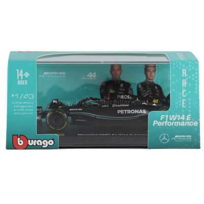 Bburago: 2023 Petronas Mercedes F1 W14 E Performance #44 Lewis Hamilton Die-Cast Scale Model (1:43)