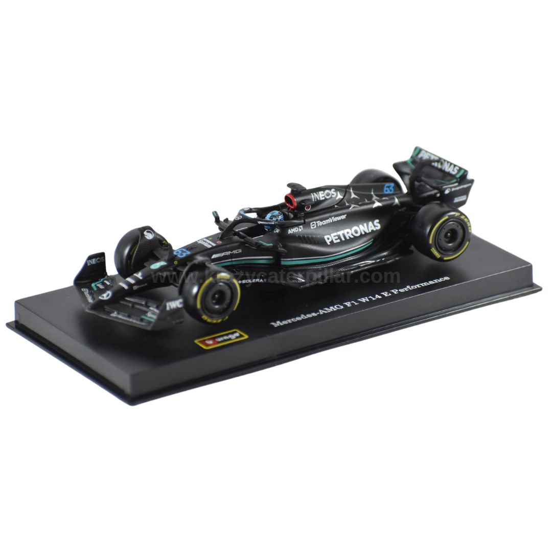 Bburago: 2023 Petronas Mercedes F1 W14 E Performance #63 George Russel Die-Cast Scale Model (1:43)