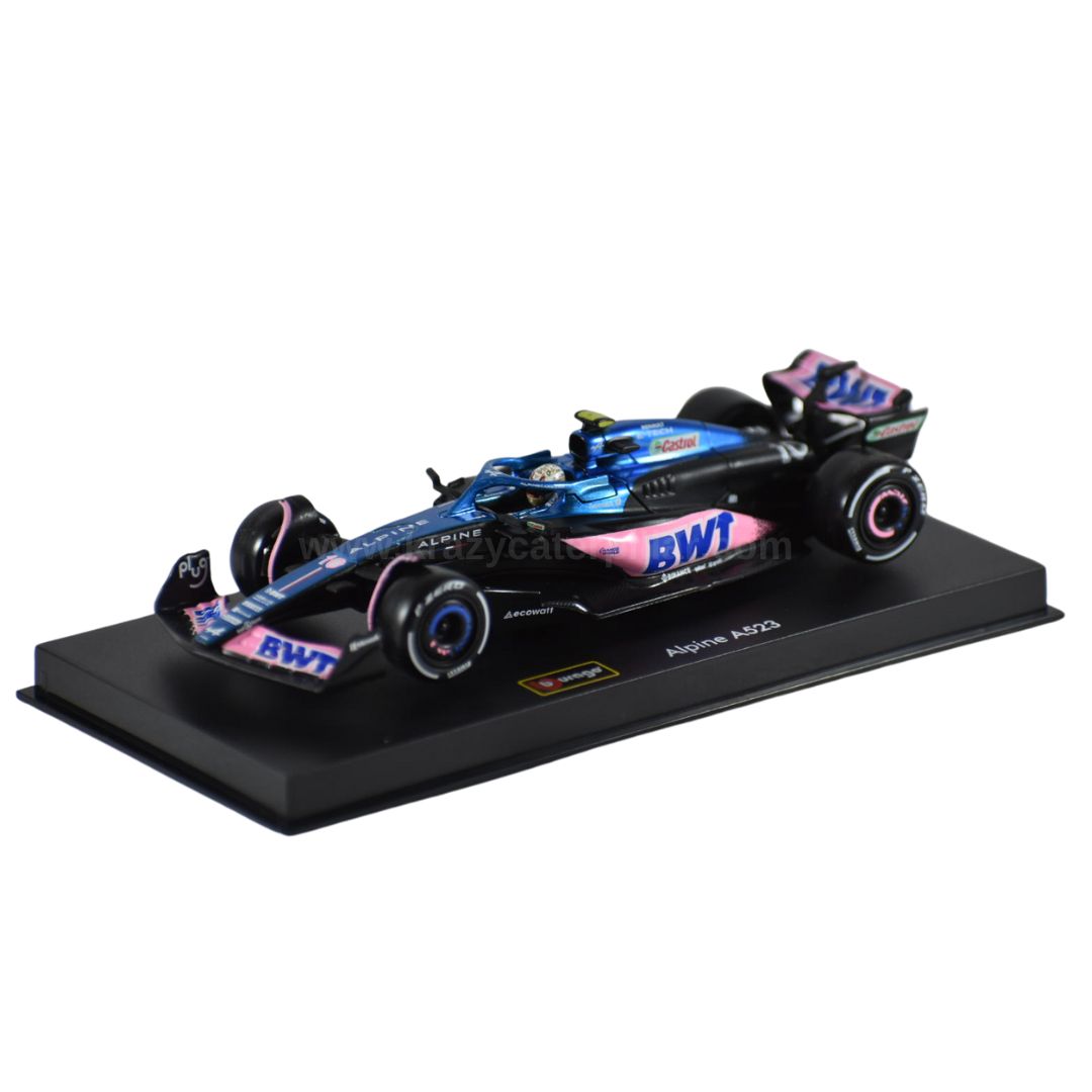 Bburago Race - Renault Alpine A523 #10 Gasly - Échelle 1:43, Modélisation et col