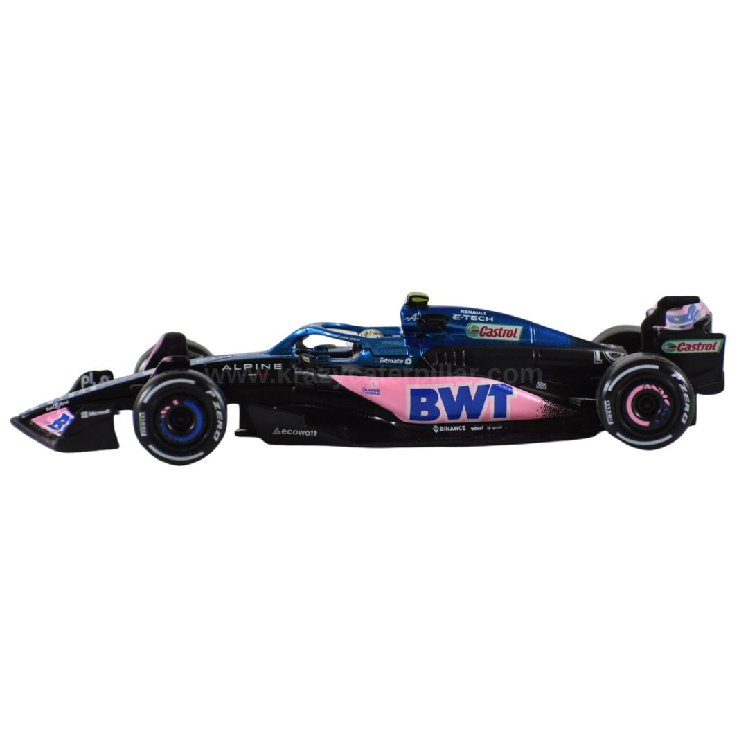 Bburago: 2023  BWT Alpine FormuLa 1 Team #10 Pierre Gasly  Die-Cast Scale Model (1:43)