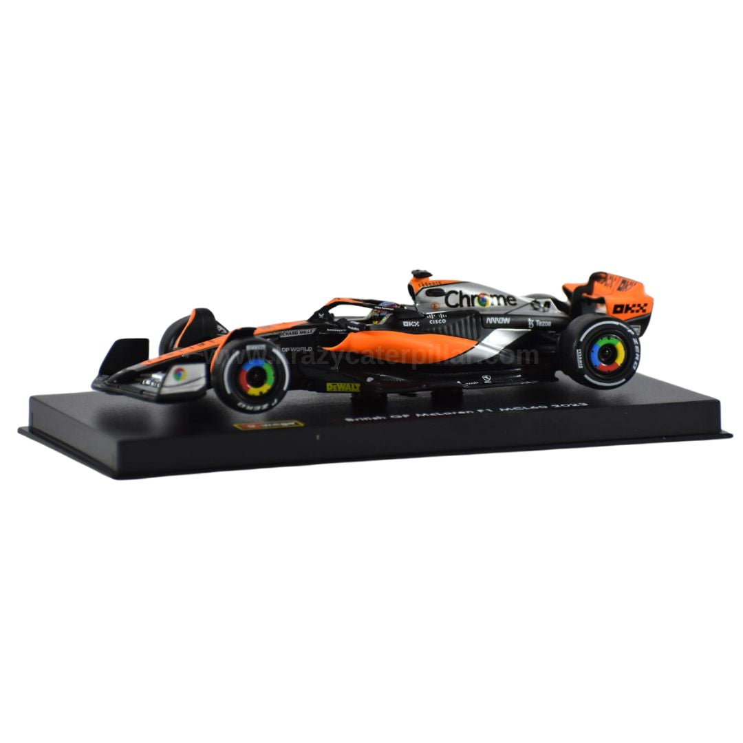 Bburago:  2023 Mclaren British Grand Prix FormuLa 1-#81 Oscar Piastri  Die-Cast Scale Model (1:43)