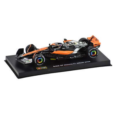 Bburago:  2023 Mclaren British Grand Prix FormuLa 1-#81 Oscar Piastri  Die-Cast Scale Model (1:43)