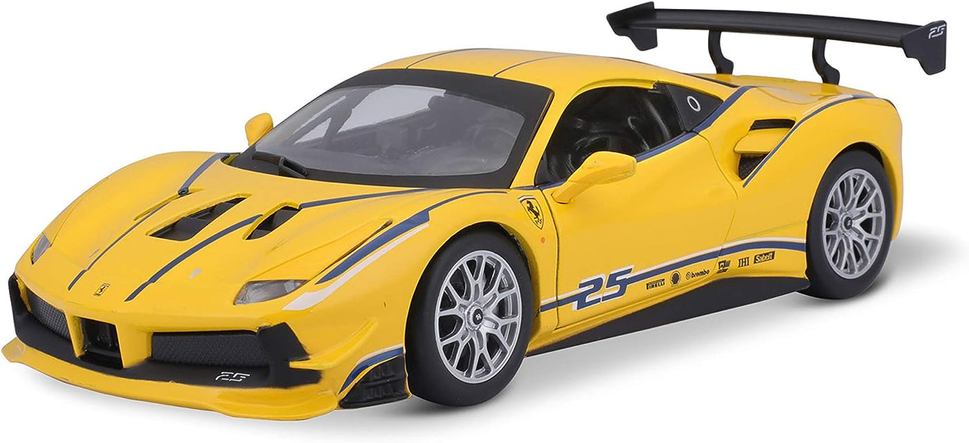 Bburago Ferrari Racing 488 Challenge 1:24 Yellow