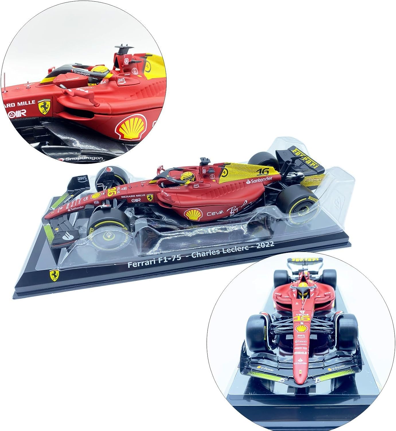 Bburago 2022 Ferrari F1-75 Charles Leclerc - #16 1:24