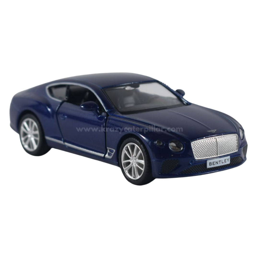 Super Fast City Car : Bentley Continental GT - Blue  - Die-Cast Scale Model (1:32)