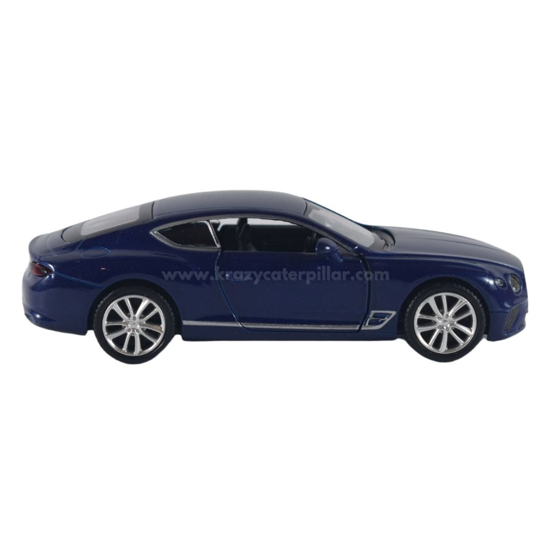 Super Fast City Car : Bentley Continental GT - Blue  - Die-Cast Scale Model (1:32)