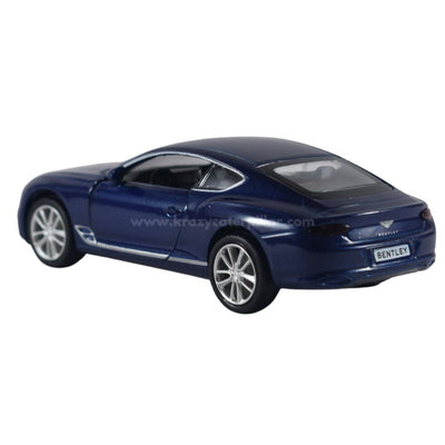Super Fast City Car : Bentley Continental GT - Blue  - Die-Cast Scale Model (1:32)