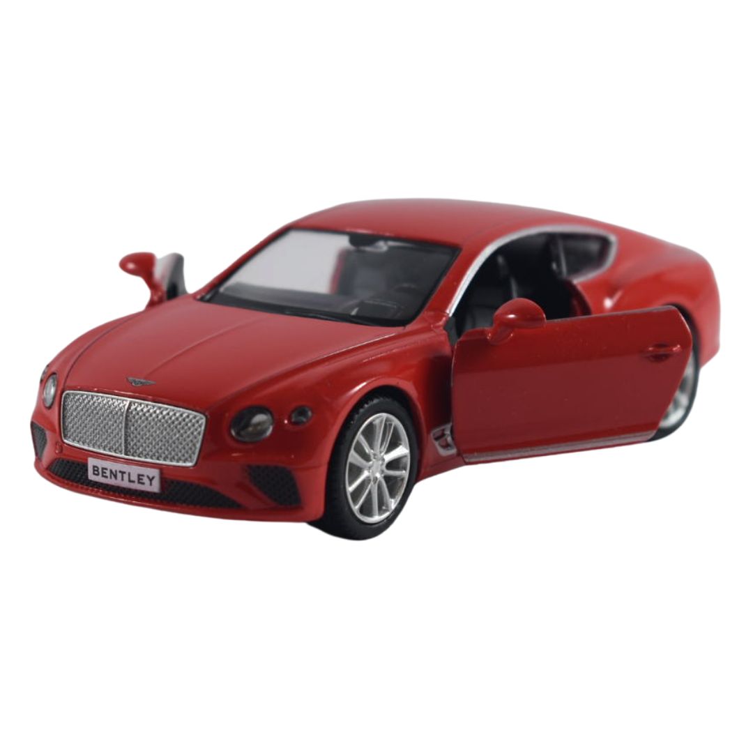 Super Fast City Car : Bentley Continental GT - Red - Die-Cast Scale Model (1:32)