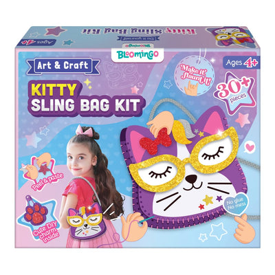 Bloomingo: Kitty Shaped Sling Bag Art & Craft Kit