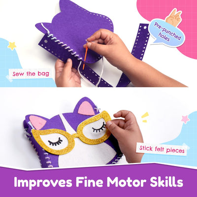 Bloomingo: Kitty Shaped Sling Bag Art & Craft Kit