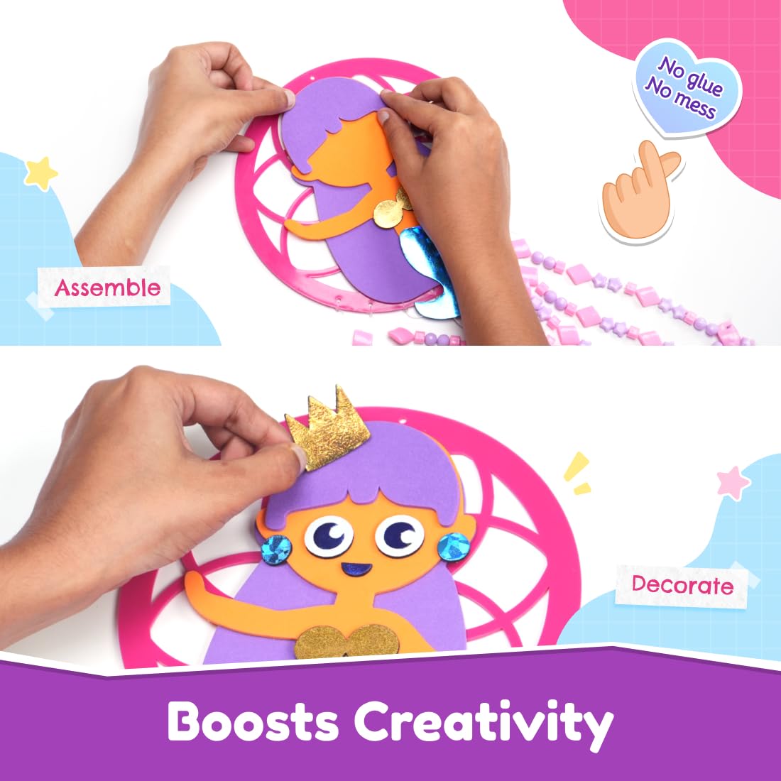 Bloomingo: Mermaid Dreamcatcher Art & Craft Kit