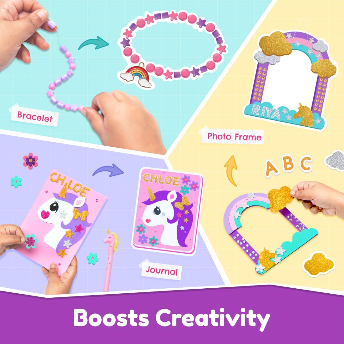 Bloomingo: Unicorn Universe 6-in-1 DIY Art & Craft Kit