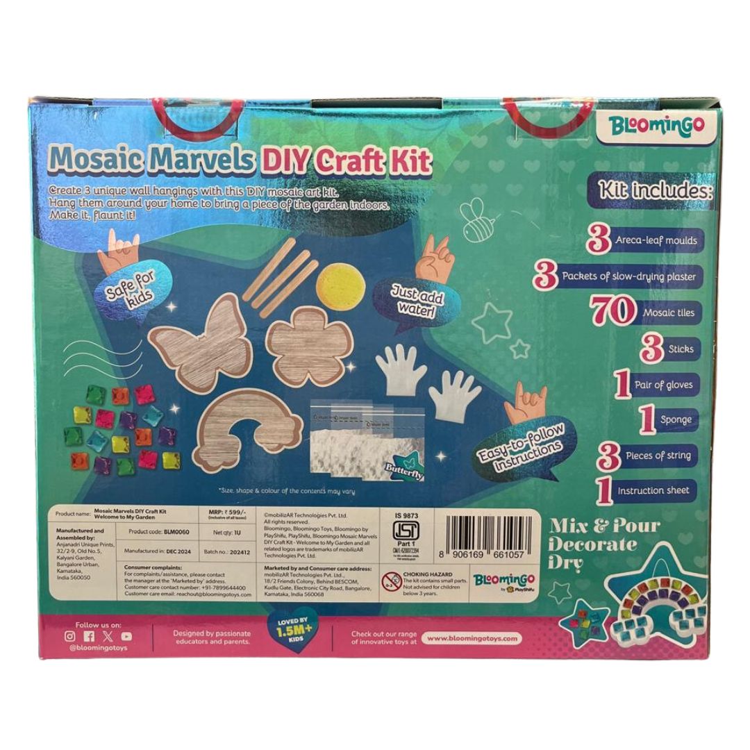 Blooming Welcome to My Garden - Mosaic Marvels DIY Craft Kit