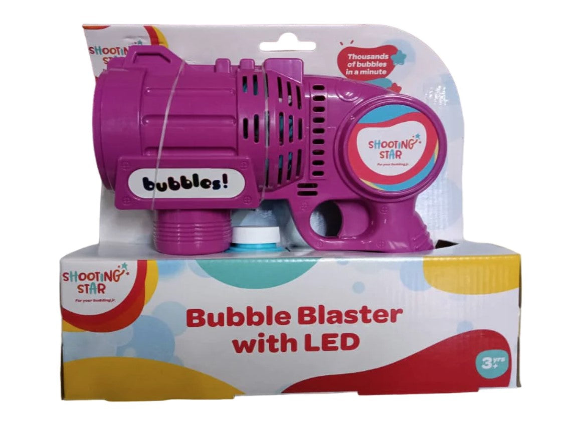 Shooting Star: Bubble Blaster With LED-Purple