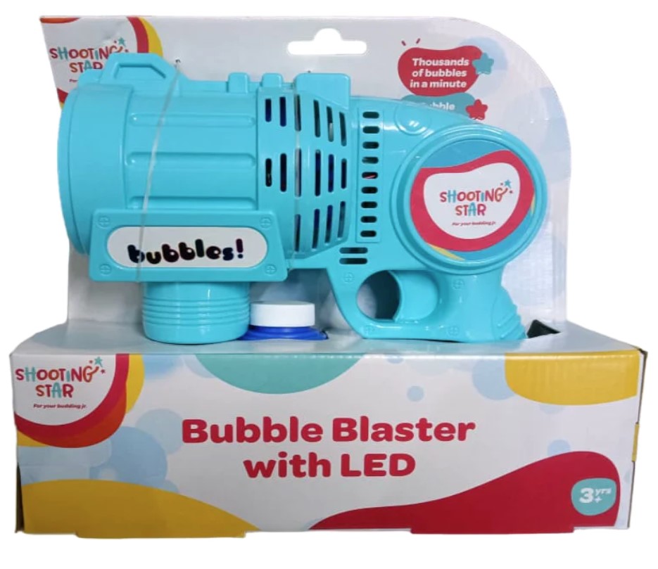 Shooting Star: Bubble Blaster With LED-Blue