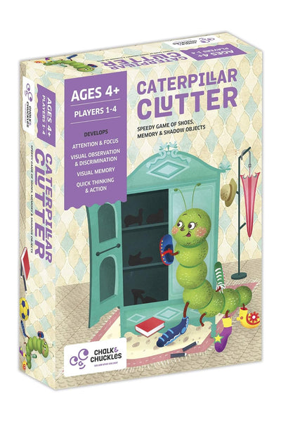 Chalk & Chuckles: Caterpillar Clutter- Speedy Game of Memory