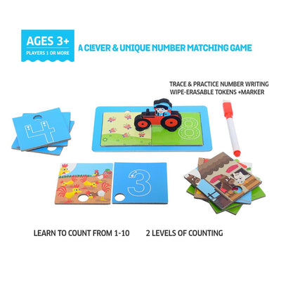 Chalk & Chuckles: Clever Counting - Matching Number Puzzle