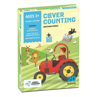 Chalk & Chuckles: Clever Counting - Matching Number Puzzle
