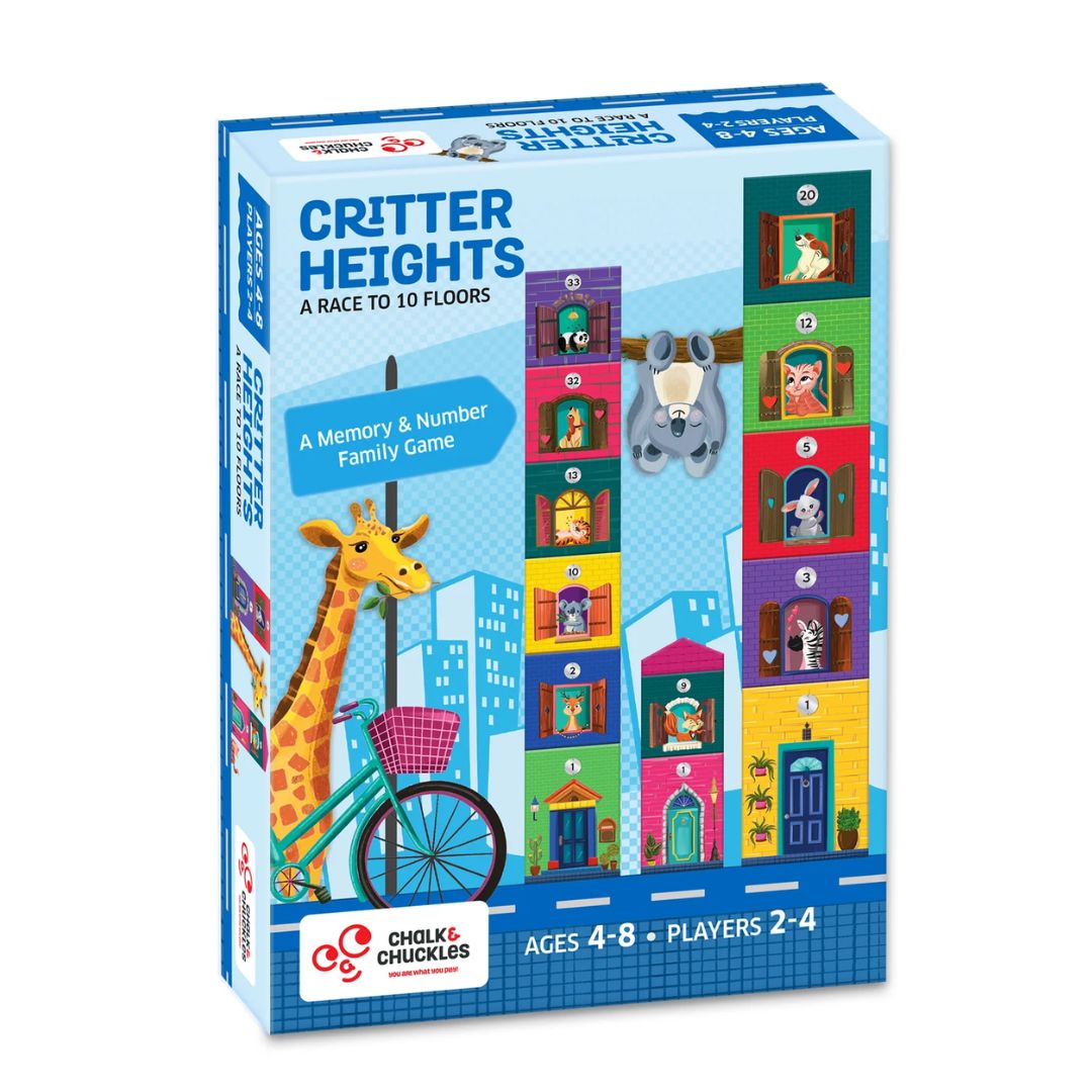 Chalk & Chuckles: Critter Heights - Memory & Number Game