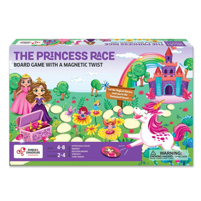Chalk & Chuckles: Princess Race Board Game - Memory Game