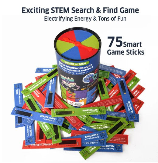 Chalk & Chuckles Smart Sticks- STEM Scavenger Hunt