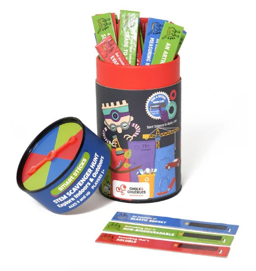 Chalk & Chuckles Smart Sticks- STEM Scavenger Hunt